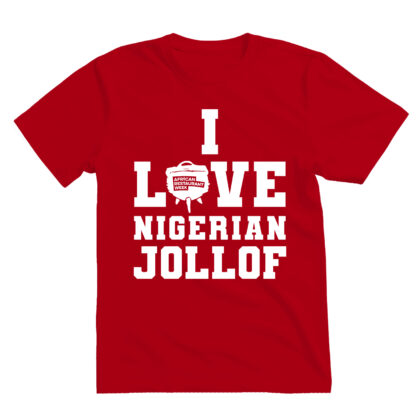 I Love Nigerian Jollof T-Shirt (Red)